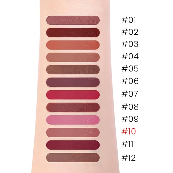 evpct Maroon Chestnut Red Matte Creamy Retractable Lip Liner Pencils for Women Shaping & Sculpting Lips, Lip Liner Long Lasting Waterproof Rich Lip Colors Liner Crayon Lipstick delineador de labios