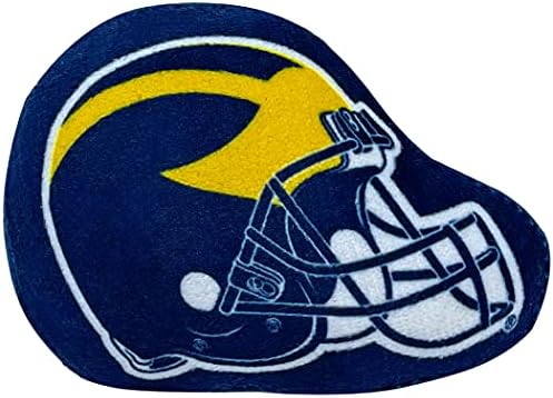 BEST PLUSH CAT TOY NCAA MICHIGAN WOLVERINES Complete Set of 3 piece Cat Toys filled with Fresh Catnip. Includes: 1 Helmet Cat Toy, 1 Football Cat Toy with Feathers & 1 Beer Bottle. Beautiful Team LOGO