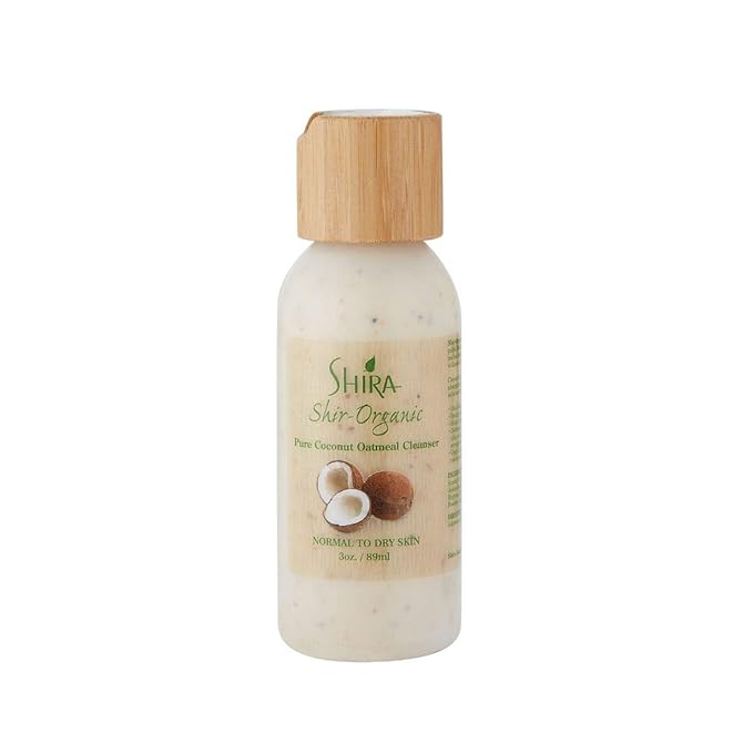 Shira Shir-Organic 4 pack for Normal to Dry Skin - Coconut Oatmeal Cleanser, Pomegranate Toner, Avocado Moisturizer & Mango Butter Mask