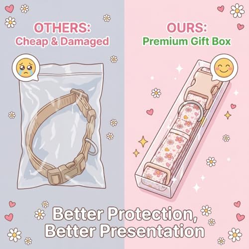 Small Dog Collar, Cute Dog Collar for Puppy, Extra Small & Small Dogs, Strawberry Blueberry Collar for Girl Female Dogs, XS