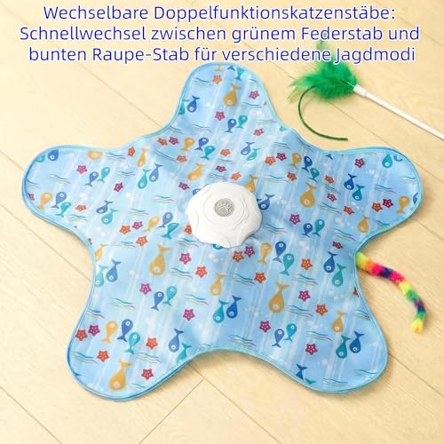 Hide and Seek Interactive Cat Toys, Puzzle Motion Activated for Indoor Cats