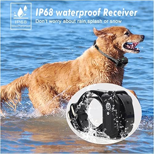 Wireless Dog Fence Collar, Waterproof Rechargeable for Stubborn Dogs