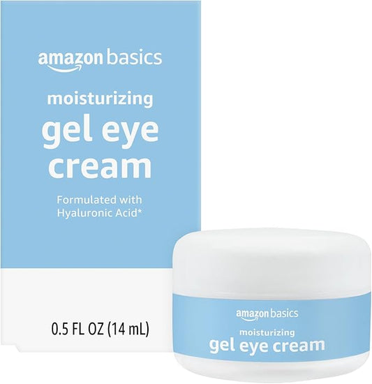 Amazon Basics Moisturizing Gel Eye Cream with Hyaluronic Acid, 0.5 Fluid Ounces, 1-Pack