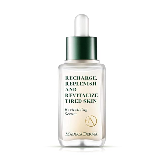 MADECA DERMA Revitalizing Facial Serum with Centella Asiatica, Niacinamide, Collagen & Hyaluronic Acid – Korean Skincare for Hydration, Skin Repair & Moisturizing Dry Skin, CICA Serum (1.69 fl oz)