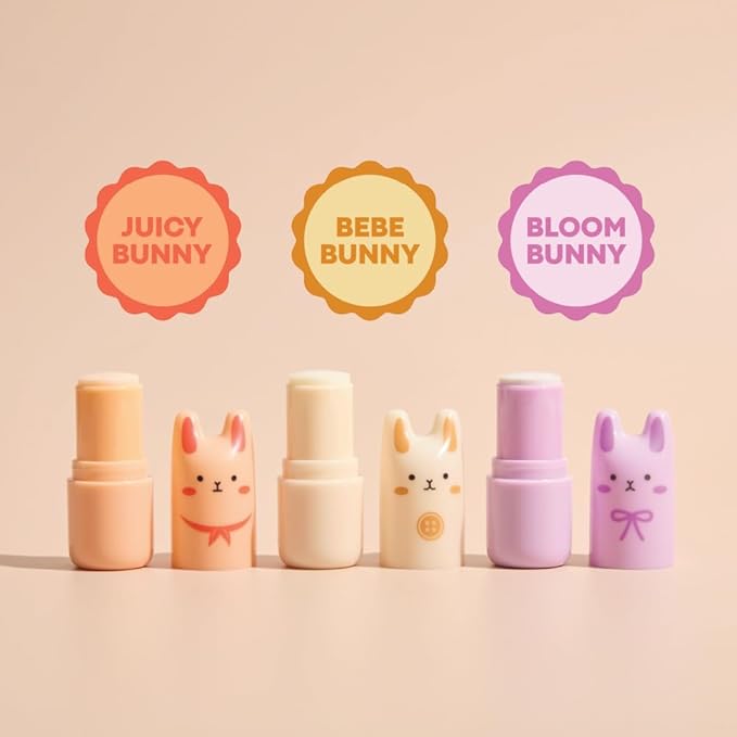 TONYMOLY Juicy Bunny Pocket Bunny Bar Solid Perfume Stick for Women – Long Lasting Fruity Floral Fragrance Balm – Cute Korean Travel Size Solid Perfume for Easy On-The-Go Freshness
