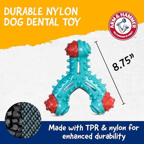 Arm & Hammer Nubbies Wishbone Dental Dog Chew Toy, Chicken Flavor