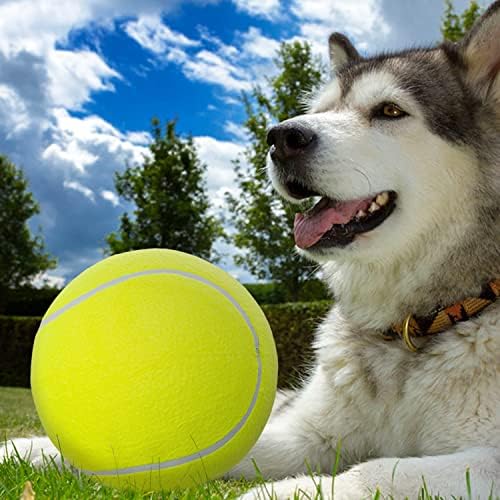 9.5" Large Dog Tennis Balls, 2 Pack Interactive Fetch Toy Ball
