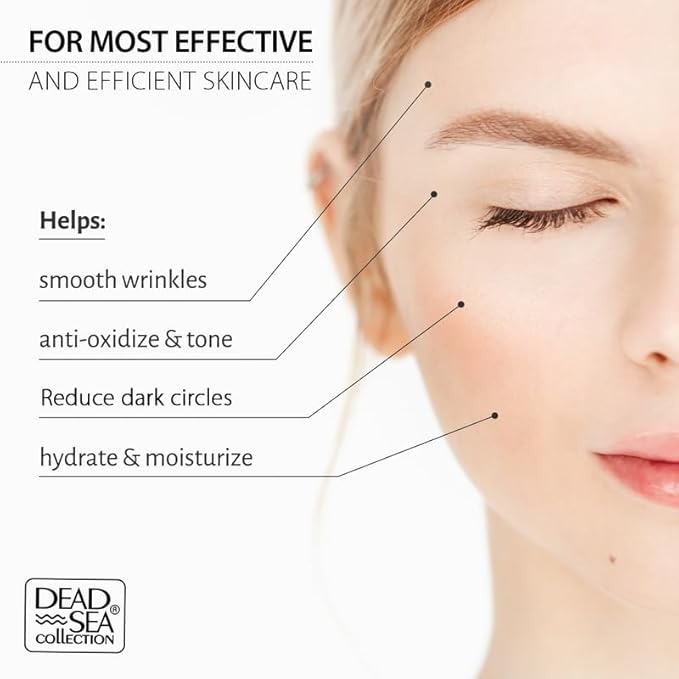 Dead Sea Collection Day Cream for Face with Vitamin C, Dead Sea Minerals, and Vitamin E – Anti Aging Nourishing Skin Care Moisturizer to Reduce Wrinkles (1.69 fl. oz)