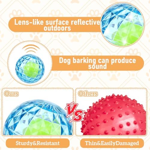 Shappy 4 Pcs 2.76'' Squeaky Dog Balls Diamond Textured TPR Summer Floating Pool Dog Balls Water Interactive Fetch Toy for Aggressive Chewers Chew Teething Pet Toys for Small Medium Dogs Puppy Training