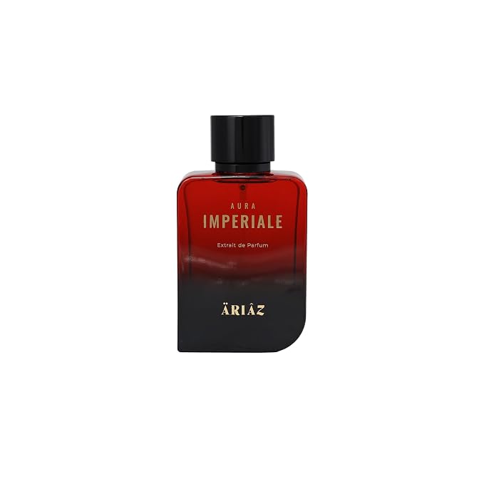 ARIAZ Aura Imperiale Men Extrait De Parfum 3.4 Oz - Aromatic Sweet Cologne with Bergamot, Honey, Cinnamon, Tonka & Vanilla - Warm Spicy Honeyed Scent for Fall & Winter Nights