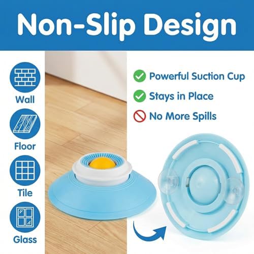 Dog Lick Bowl,Lick Bowl for Dogs Slow Feeder Dog Bowls for Liquid Food Treat,Lick and Roll Bowl for Dogs Anxiety Relieving Dog Lick Bowl with Ball,Snack Dispenser Non-Slip Pet Toys for Dogs Cats