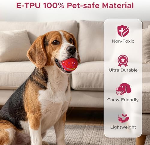Interactive Dog Ball Replacement Shell for Small Medium Dogs (Only Red Shell)