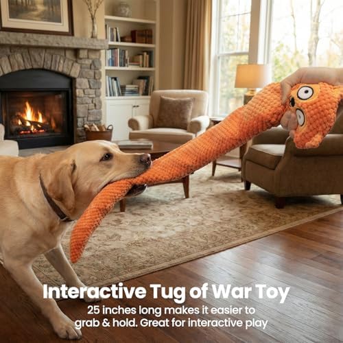HGB Large Squeaky Snuffle Dog Puzzle Toy for Large Medium Small Dogs
