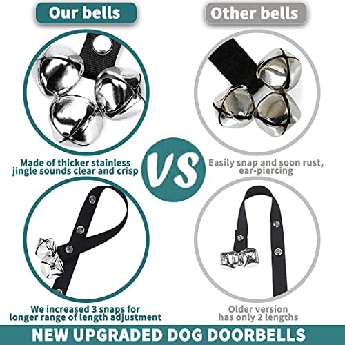BLUETREE Dog Doorbells Premium Quality Training Potty Great Dog Bells Adjustable Door Bell Dog Bells for Potty Training Your Puppy The Easy Way - 7 Extra Large Loud 1.4 DoorBells