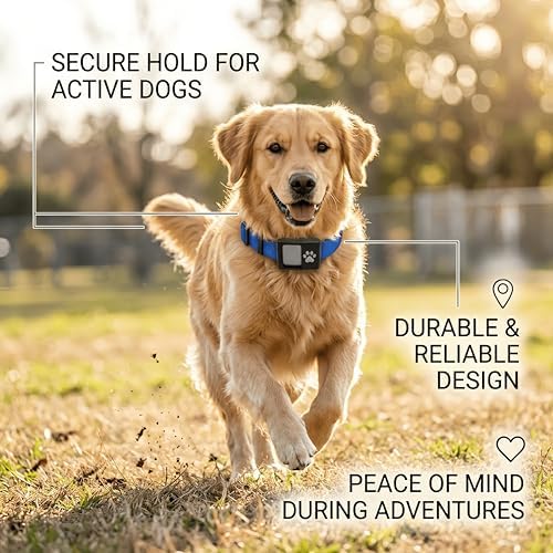 Dog Collar Adapter Compatible with Fi Collar GPS Tracker Series 3+/3 - Ultra Slim Lightweight Attachment for Most Collars, Secure Lightweight Mount, Easy Installation