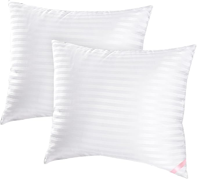 EIUE Throw Pillow Inserts, Machine Washable Pillows,Premium Polyester Fiber Fill for Sofa Bed & Decorative Cushions (White, 20x20inch)