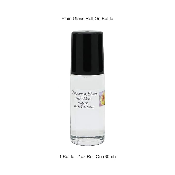 Amber Vanilla Fragrance Oil - 1 Fl Oz Glass Roll On (30ml)