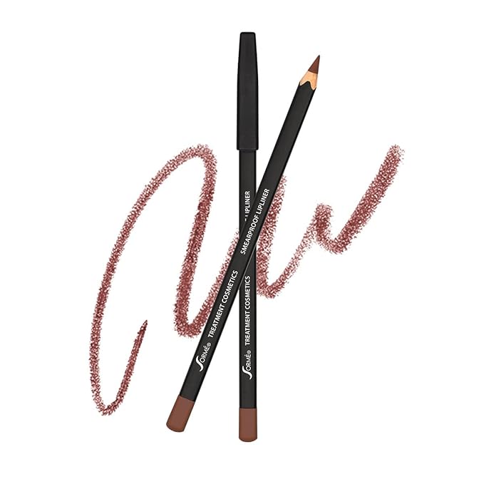 Sorme Waterproof Lip Liner - Non-splintering Smearproof Lip Liner - Revitalizing with Lecithin, Vitamins C and E