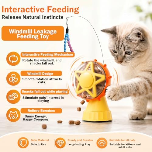 Interactive Cat Puzzle Treat Dispenser Relieves Cat Boredom