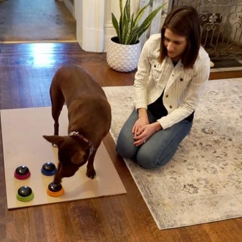 Hunger for Words Talking Pet Starter Set - Dog Buttons for Communication, Dog Training Tools, Recordable Button with Sound, Puppy Training Tools, Talking Toys for Dogs, Cat Button Clicker Set
