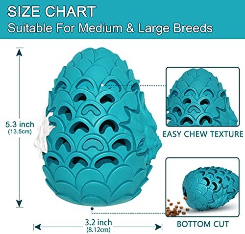 Lasts 6X Longer Chew Toy for Power Chewers, Indestructible for Training | Tough Treat Dispenser for Large Dogs, Durable Puzzle, Good for Dental Health, Easy to Clean