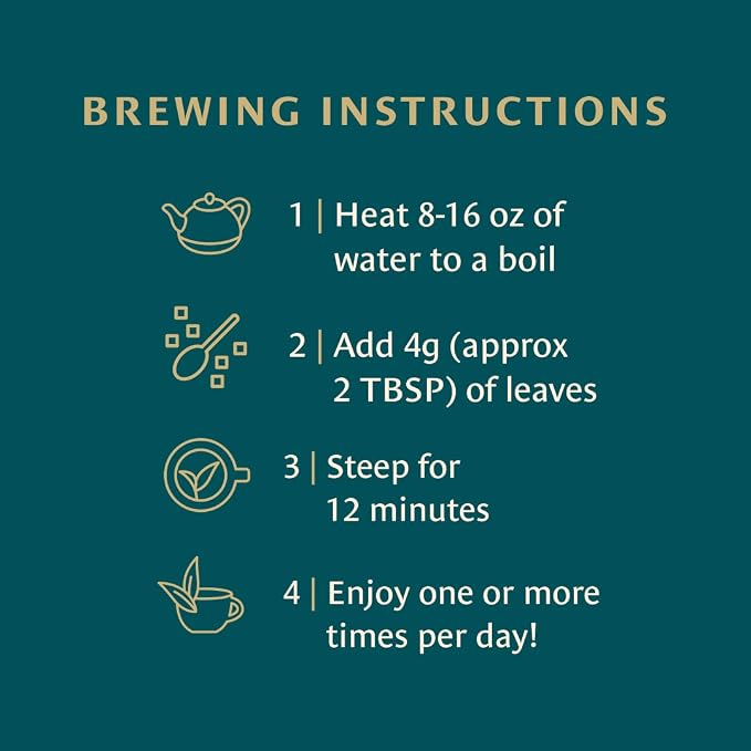 Healing Leaves, Longevity Blend Loose-Leaf Tea- 30 Servings | Biblically Inspired, 12 Fruit Tree Leaf Blend. Supports Digestion, Immune Function, Healthy Inflammation Response and Energy