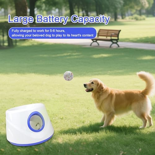 Automatic Dog Ball Launcher-Interactive Dogs Balls Thrower for Small Dogs