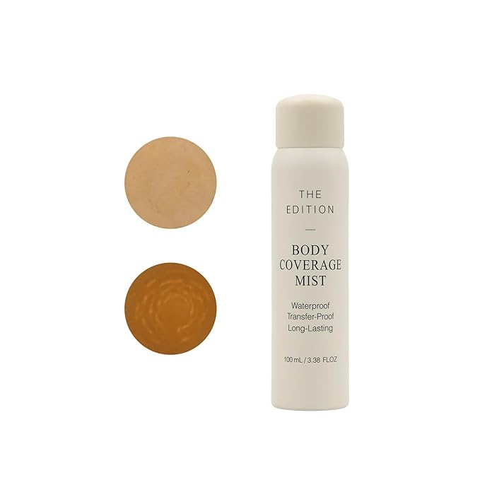 The Edition Body Coverage Perfector Spray – Flawless Full Body & Leg Makeup | Skin-Perfecting Foundation, Tattoo & Scar Concealer, Waterproof, Long-Lasting & Transfer-Proof (Golden Bronze)