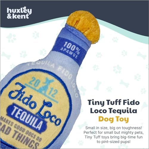 Huxley & Kent Tiny Tuff Plush Dog Toy, Fido Loco Tequila