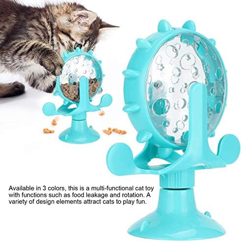 GLOGLOW Interactive Feeder – Adjustable Treat Dispensing Cat Toy, Slow Feeder for Digestion, BPA-Free Plastic, Lightweight & Dishwasher Safe, Blue