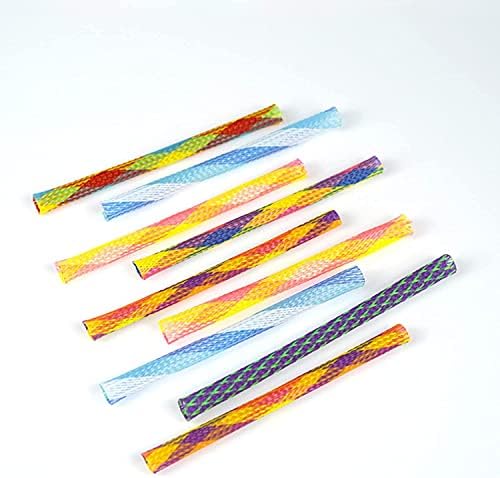 ISMARTEN Cat Spring Toys, 48 Packs Cat Tube Spring Toy Interactive Cat Toy for Indoor Cats, Plastic Spring Coils Attract Cats to Swat, Bite, Hunt(Random Color) (48 Packs)
