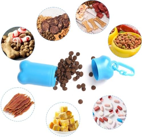 3 Pieces Portable Treat Holder Small | Mini Dog Treat Pouch for Training, Dog Treat Bag for Leash and Travel Treat Container Dispenser Airtight
