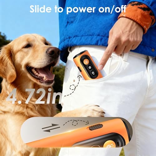 Dog Bark Deterrent Devices, Anti-Barking Device for Dogs 50-ft Range, Three Modes, Dog Barking Silencer Replaces Traditional bark Collars, Suitable for All Dogs, Indoors and Outdoors