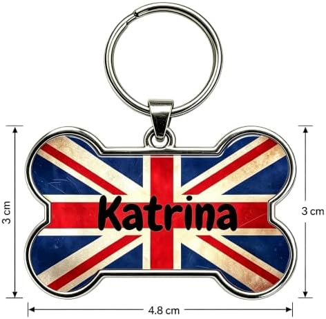 HSIAHOU Custom Pet ID Tags, Personalized Dog Tag Cat Tag(UK)