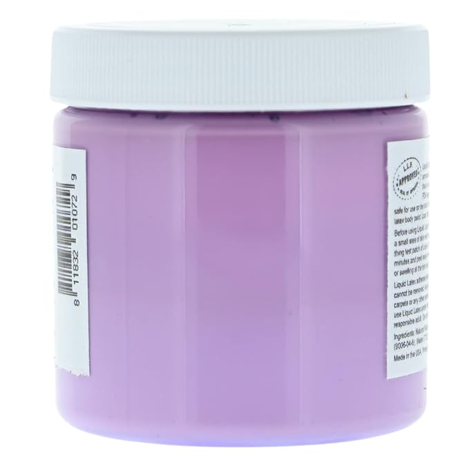 Liquid Latex Fashions- Ammonia Free Neon Violet Makeup Effects Body Costume Creation Paint for Adults and Kids, Ideal for Art and Cosplay, Easy to Peel Off- 4 Oz