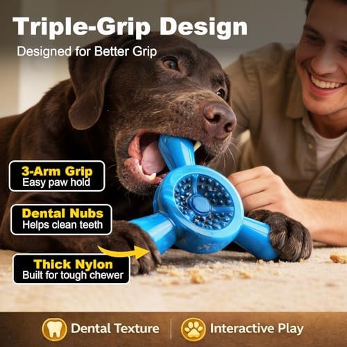 Dog Chew Toy for Aggressive Chewers, Puppy Teething Toys for Small Dogs