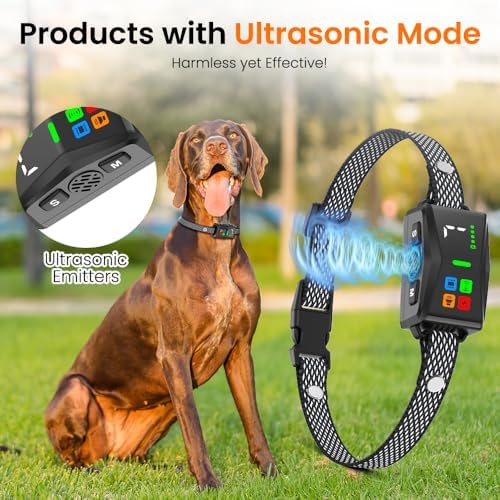Bark Collar, Beep, Vibration, Static Modes