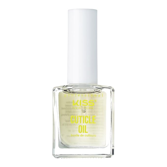 KISS NEW YORK Nail and Cuticle Oil, Infused with Natural Oils, Cuticle Care for Dry, Damaged Cuticles, Made in Korea