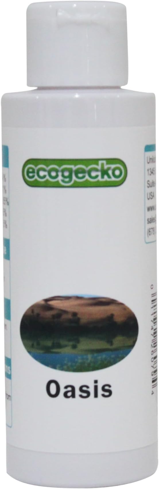 Ecogecko Fragrance Aroma Oil for use with EcoGecko Air Revitalizers/Cleaners, Water Based Air Purifiers and Oil Diffusers, 12 Scents to Choose from, 100ML, Oasis