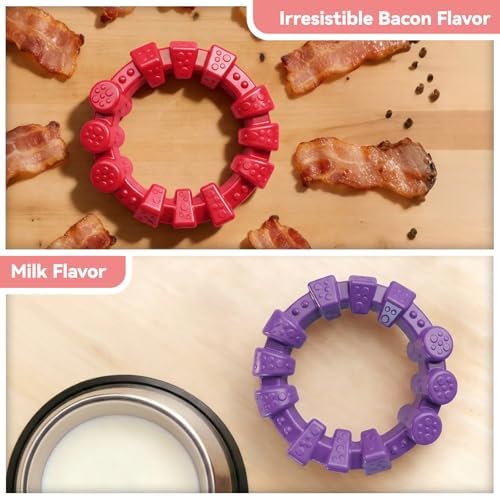 BoYoYo 2 Pack Indestructible Dog Chew Toys for Aggressive Chewers