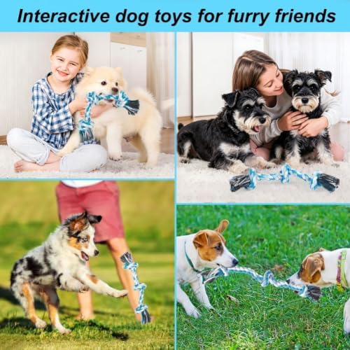 SZEE Dog Rope Toy, Rope Toys for Dogs, Suitable for Small Breeds Puppies