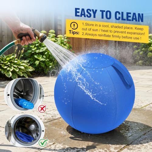 Herding Ball for Dogs Large for Australian Shepherd, Blue, Medium