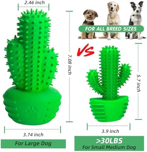 Pamlulu Dog Chew Toys Dog Toothbrush Stick Teeth Cleaning Brush Dental for Medium Large Dog, Puppy Christmas,Easter Birthday Gifts,Outdoor Squeaky Toys for Aggressive Chewers Tough Toys Interactive