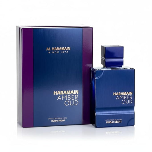 Al Haramain Amber Oud - Dubai Night - Oud Cologne for Men - Amber Perfume for Men - Long Lasting Perfume with Bergamot, Saffron Fragrances - 3.33 oz