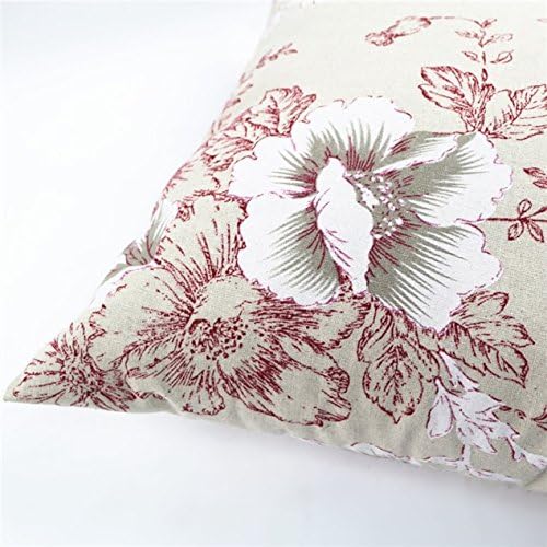 MoonRest Decorative Pillow, Fully Assembled with Hidden Zipper Filled with Synthetic Down Pillow Inserts (Pink Blossom Flower)
