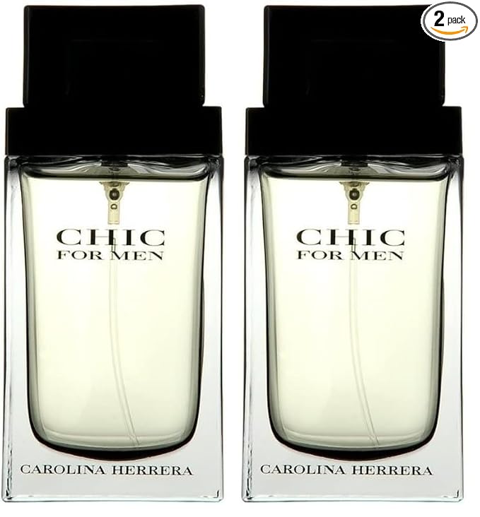 Carolina Herrera Men's Chic Fragrance - Leathery & Adventurous - Begins With Warm Wood & Smooth Leather - Hint Of Saffron - Touch Of Cashmere - Edt Spray - 3.4 Oz