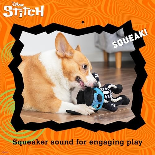 Disney for Pets Lilo and Stitch Plush Rope Skeleton Dog Toy