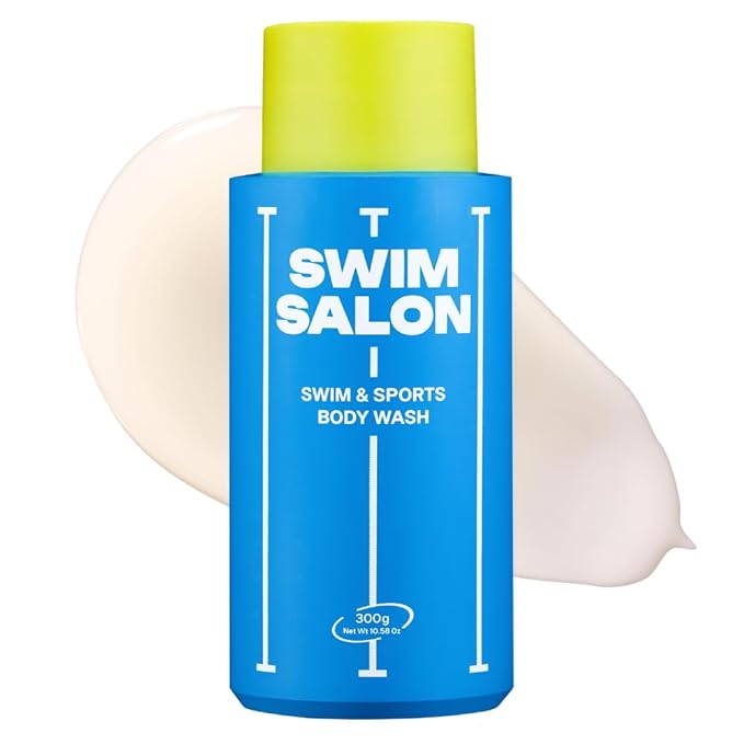 Chlorine Removal Body Wash for Swimmers | Vitamin C Removes Chlorine & Restores Skin Barrier | For Pool, Saltwater & Hard Water | Clinically Tested | Sulfate-Free, Silicone-Free (10.58 oz)
