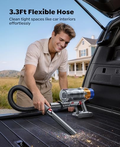 Dual-Battery Cordless Vacuum Cleaner 130 Mins(Eco) 50KPa 600W, Stick Vacuum | Rechargeable, 3.3Ft Hose, Sofa Brush, TouchScreen, AUTO-Mode, Wall Mount Charging, Scented, for Home /Floors/Carpets/Pet Hair