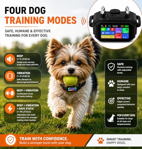 GPS Wireless Dog Fence,Dog Fencing System, GPS Dog Collar with App,Virtual Fence & Smart Training Collar Covers up to 6999 Ft